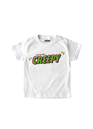 Playera Niño Disney Halloween Niño Niña Blanco Disney Original Let´s Get Creepy
