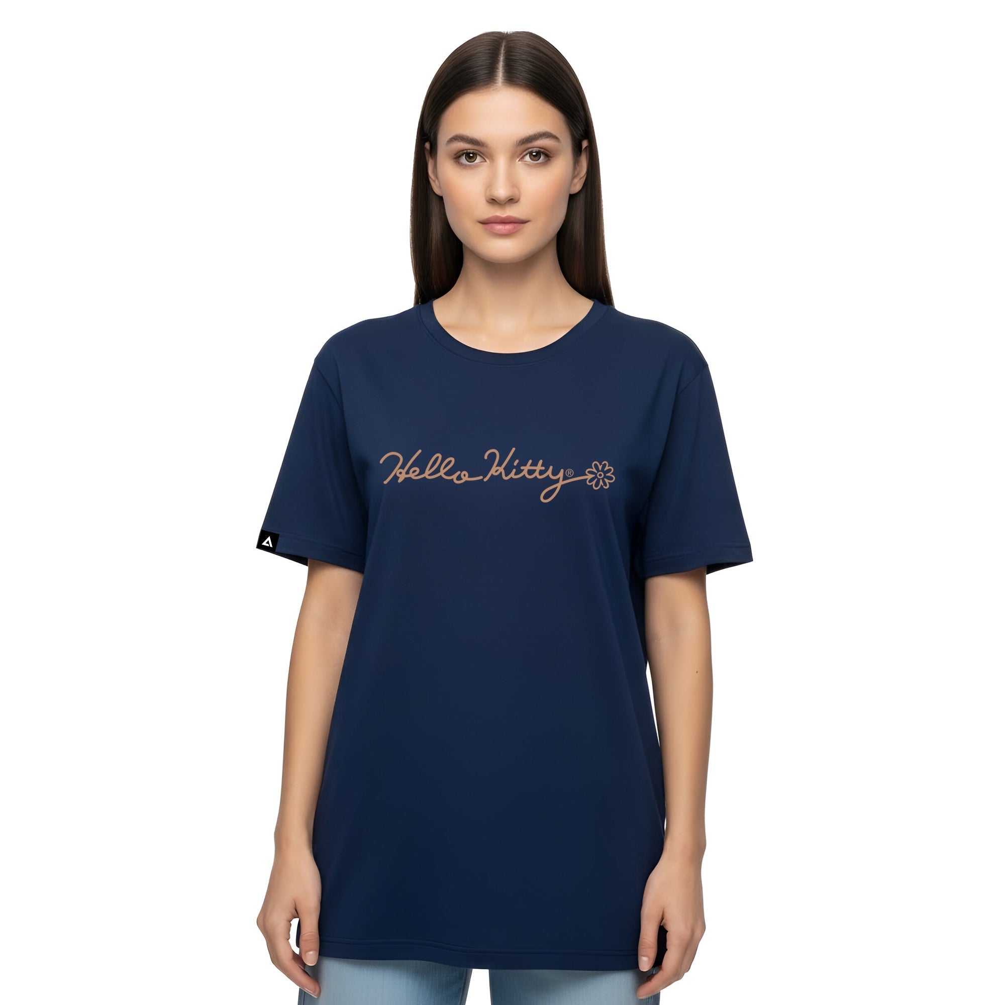 Playera Hombre Mujer Azul Marino Hello Kitty So where to - Fan Army