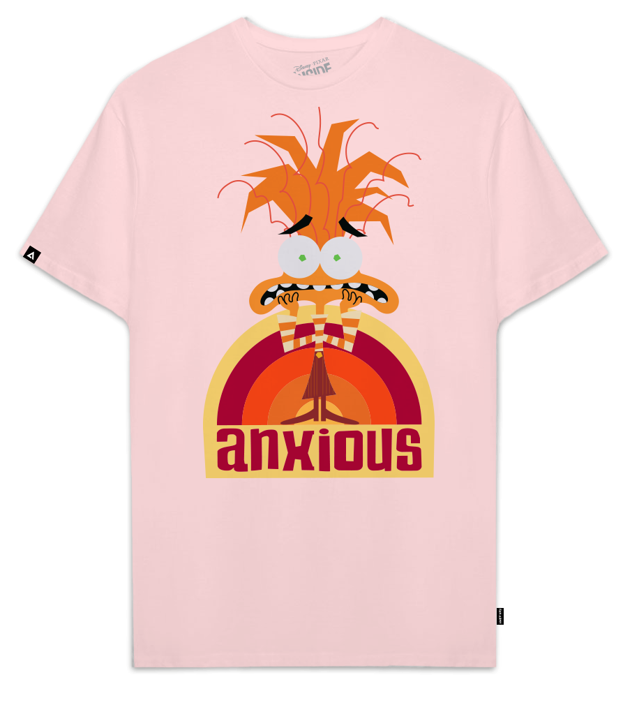 Playera Intensamente Hombre Mujer Rosa Disney Original Ansiedad - Fan Army