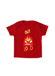 Playera Niño Intensamente niño Rojo Disney Original Out Loud - Fan Army