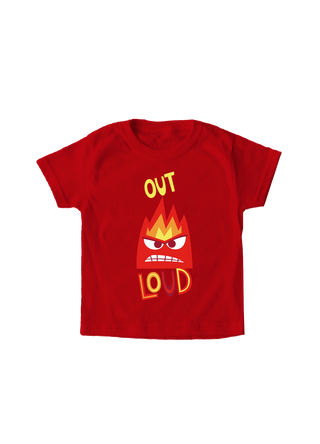 Playera Niño Intensamente niño Rojo Disney Original Out Loud