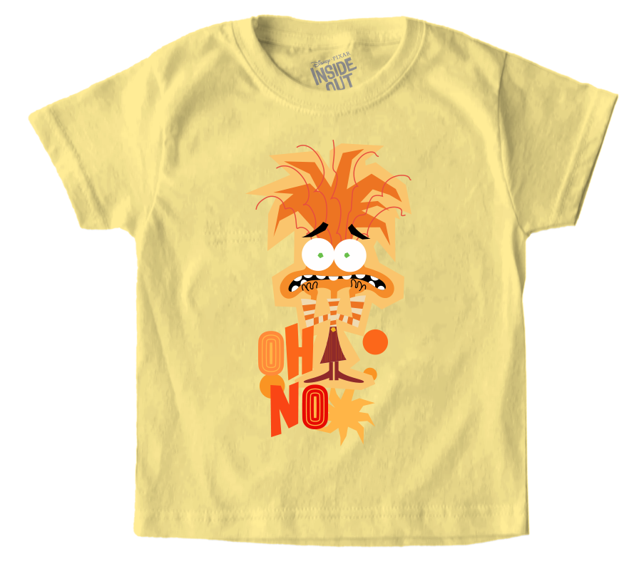Playera Niño Intensamente niño Amarillo Disney Original Oh No - Fan Army