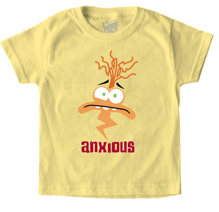 Playera Niño Intensamente niño Amarillo Disney Original Ansiedad