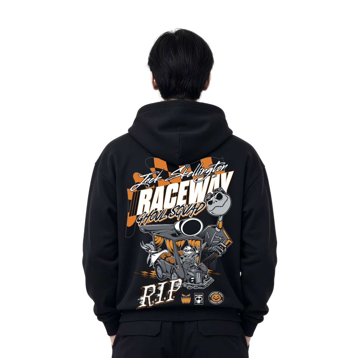 Hoodie El Extraño Mundo de Jack Hombre Mujer Negro Disney Pixar Original Scream Series