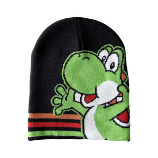 Gorro para el frio Super Mario Bros tejido Yoshi