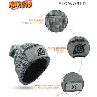 Gorro de tejido Naruto símbolo Aldea de la Hoja - Fan Army