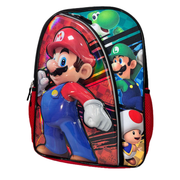 Mochila Super Mario Bros - Nintendo "Here We Go" para Escuela y Viajes - Fan Army
