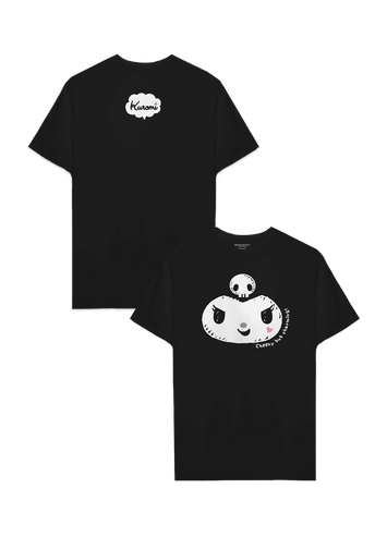 Playera Hombre Mujer Negro Kuromi Cheeky - Fan Army