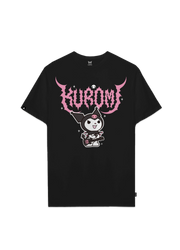Playera Hombre Mujer Negro Kuromi Rock - Fan Army