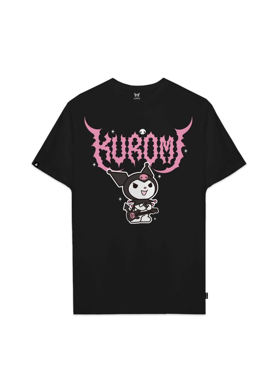 Playera Hombre Mujer Negro Kuromi Rock - Fan Army