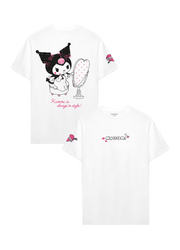 Playera Hombre Mujer Blanco Kuromi Gloss - Fan Army