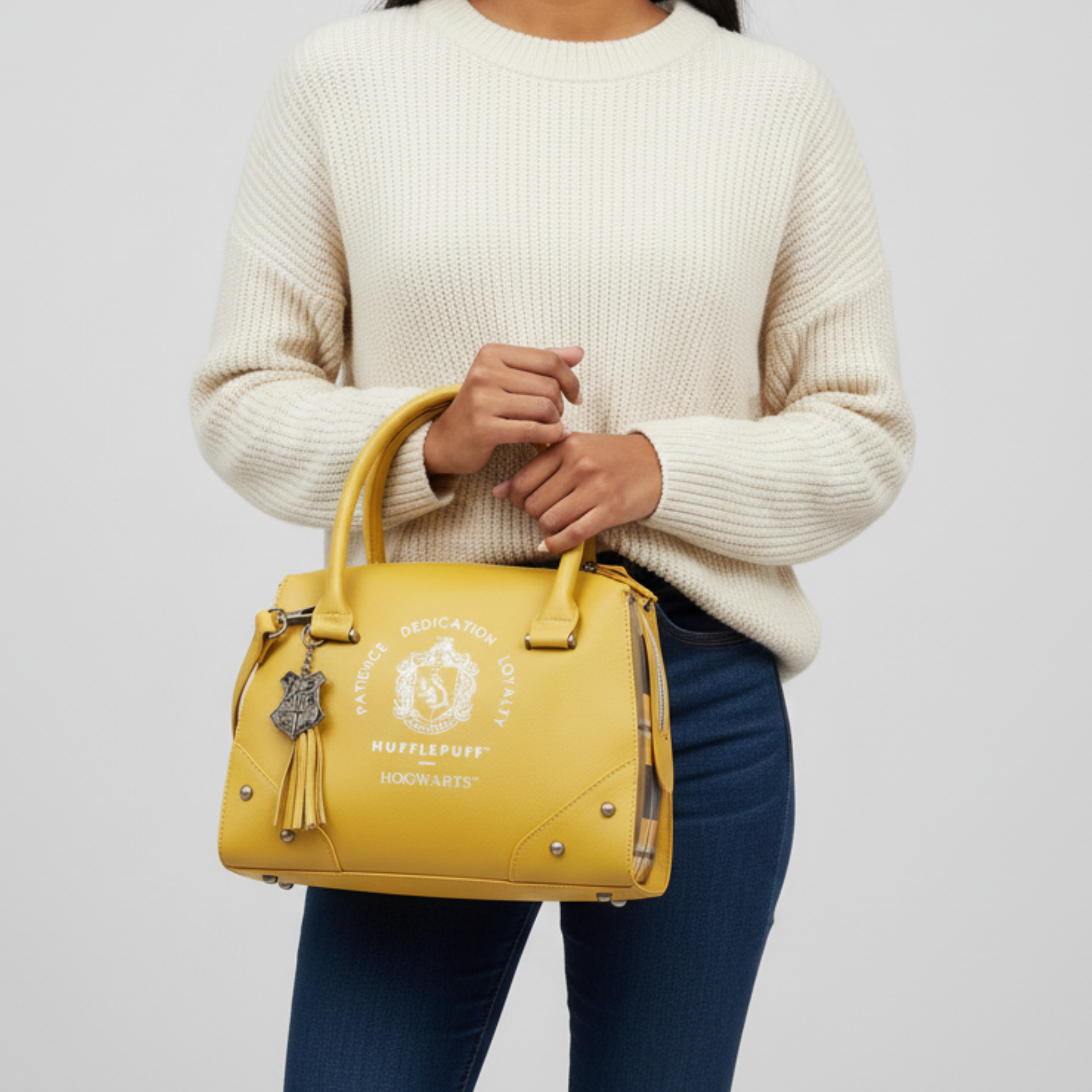 Bolsa Harry Potter Hufflepuff Amarilla para mujer efecto piel - Fan Army