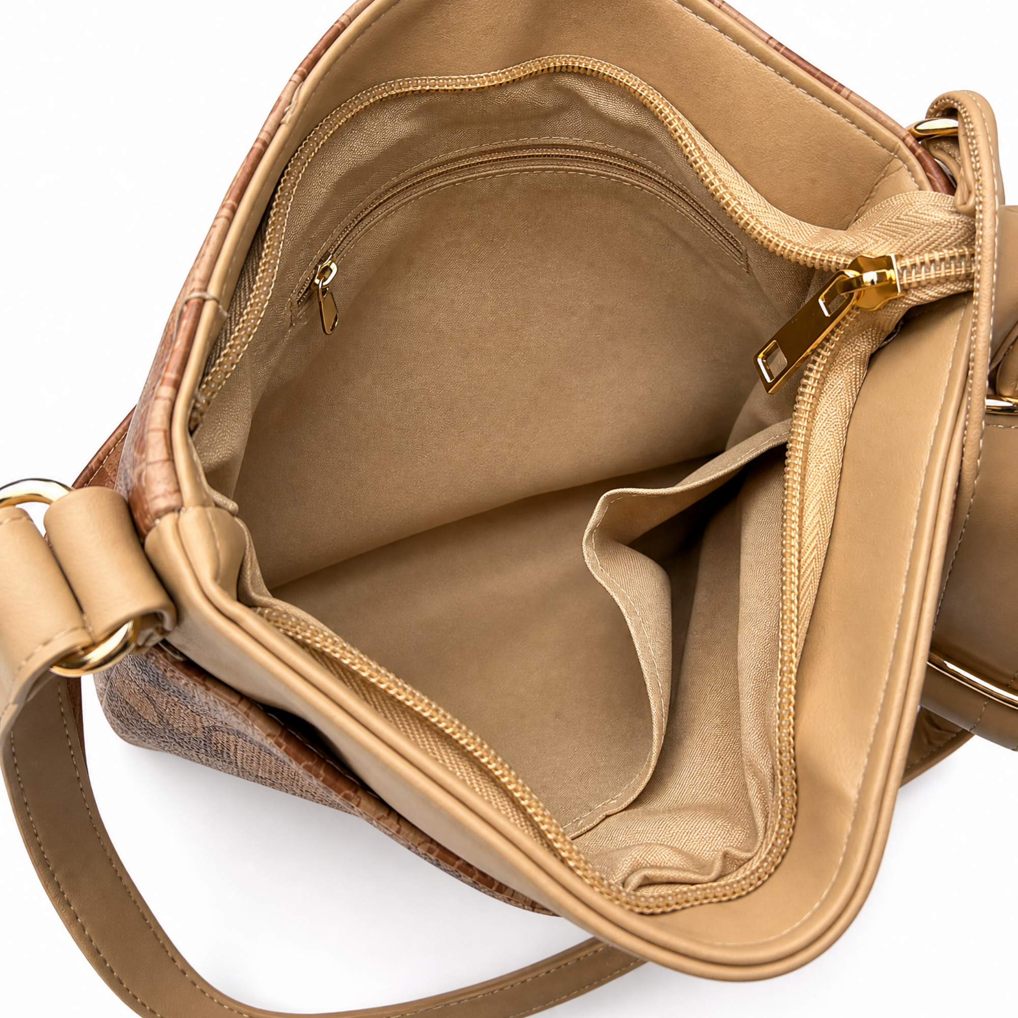 Bolsa Crossbody Harry Potter Hogwarts Casas Beige Correa Ajustable