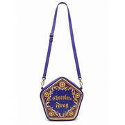 Bolsa Crossbody Harry Potter Chocolate Frog Morada Correa Ajustable