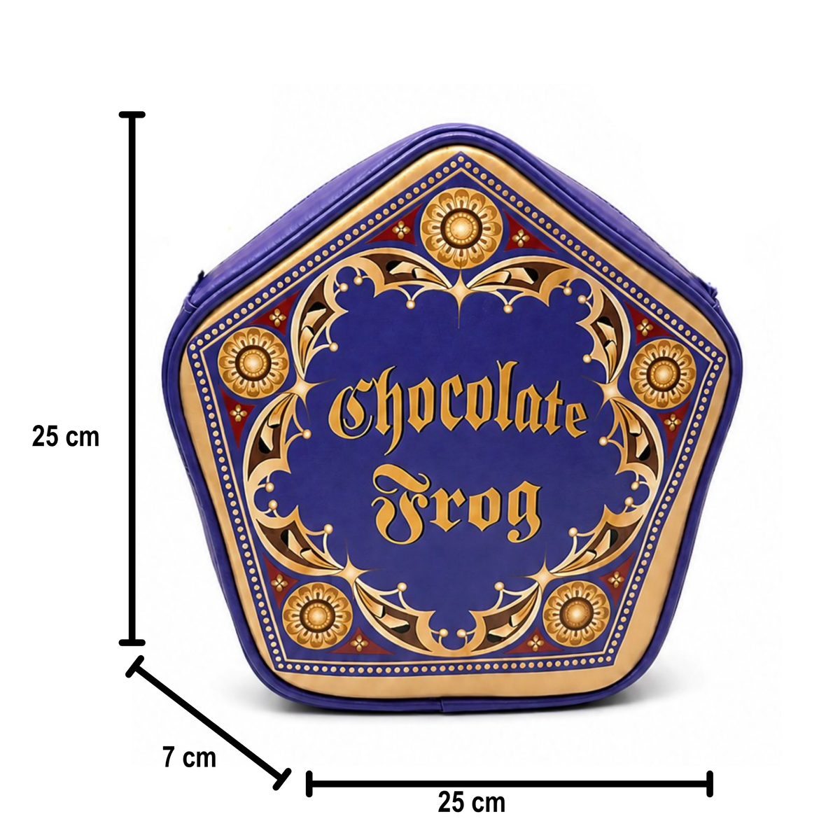 Bolsa Crossbody Harry Potter Chocolate Frog Morada Correa Ajustable