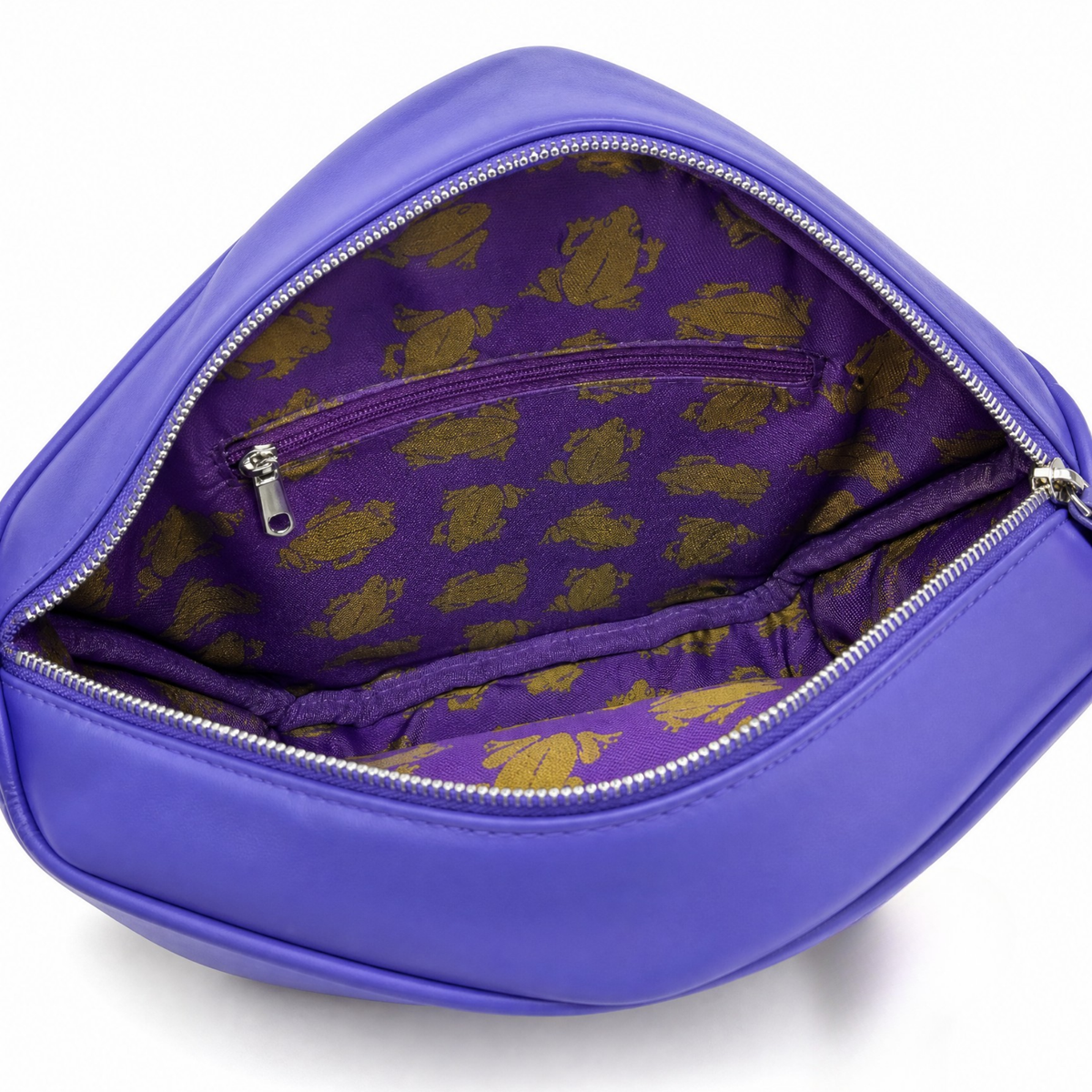 Bolsa Crossbody Harry Potter Chocolate Frog Morada Correa Ajustable
