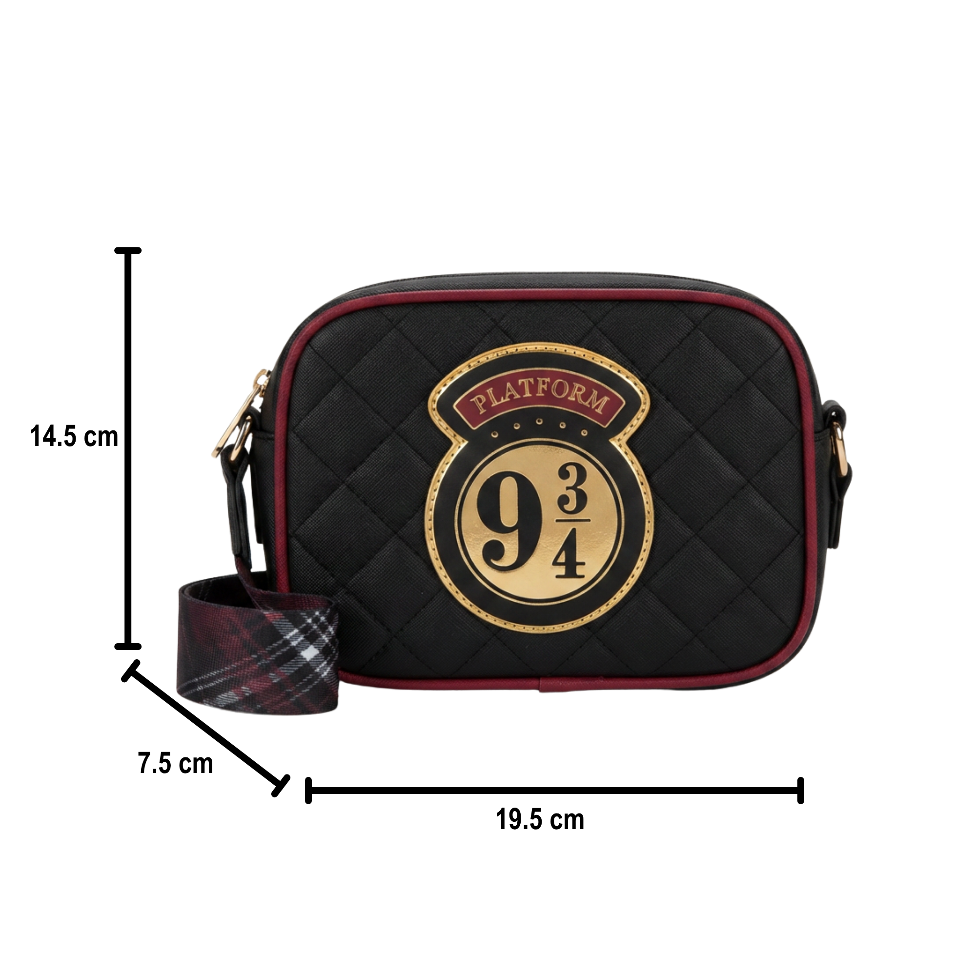 Bolsa Crossbody Harry Potter Plataforma 9 3/4 Negra Oficial