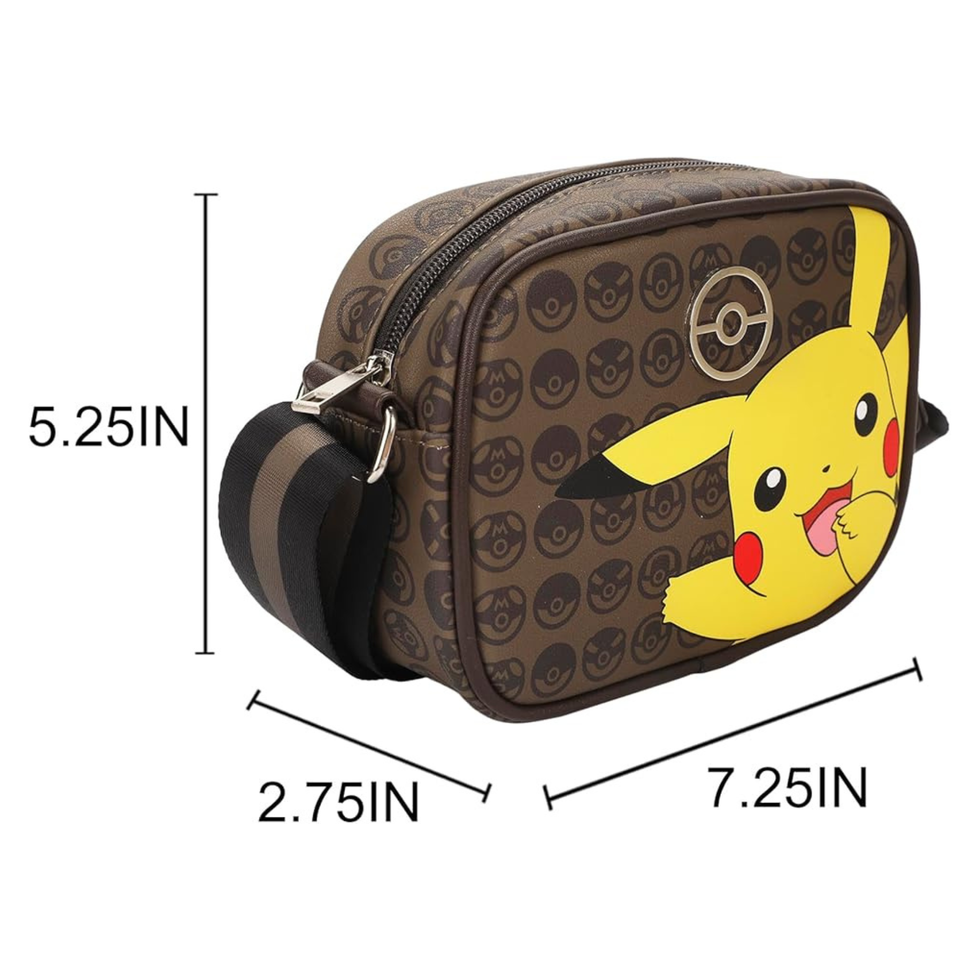 Bolsa Crossbody Pokémon Pikachu | Mini Bag Ajustable | Diseño Premium Pokéballs - Fan Army