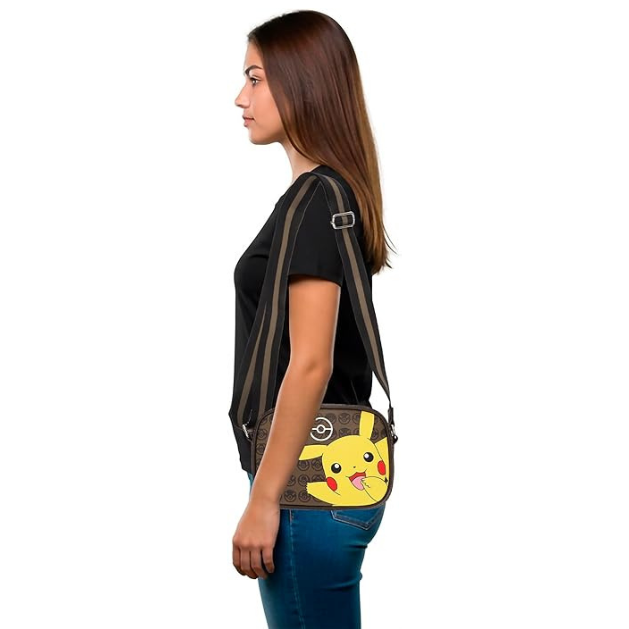 Bolsa Crossbody Pokémon Pikachu | Mini Bag Ajustable | Diseño Premium Pokéballs - Fan Army