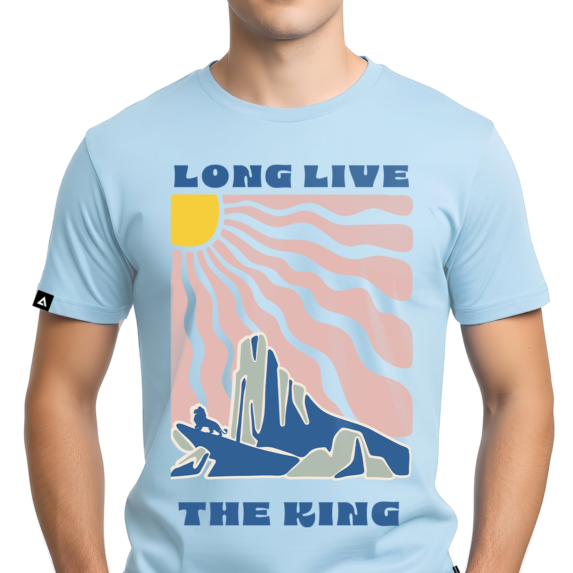 Playera El Rey León Hombre Mujer Azul Cielo Clásicos Disney Original Long Live The King