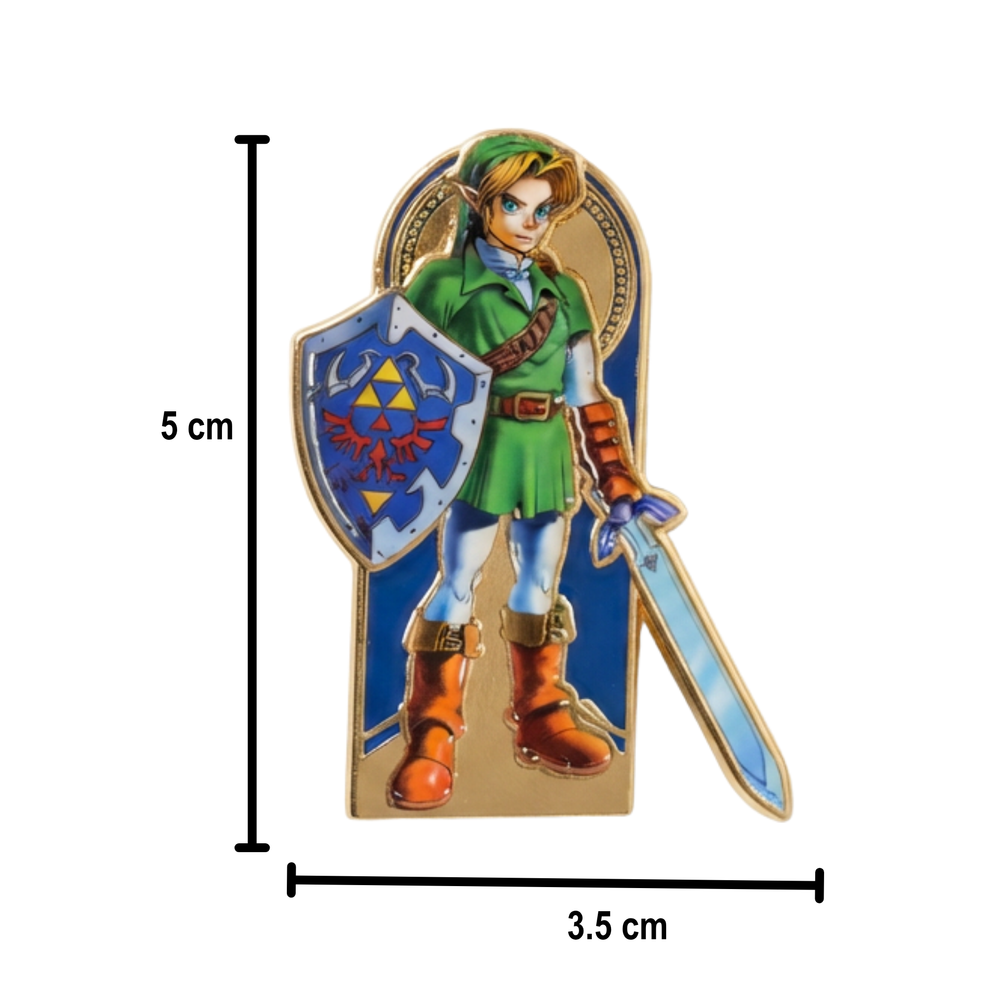 Set de Pines Metálicos Link y Zelda The Legend of Zelda 2 Piezas Nintendo Oficial