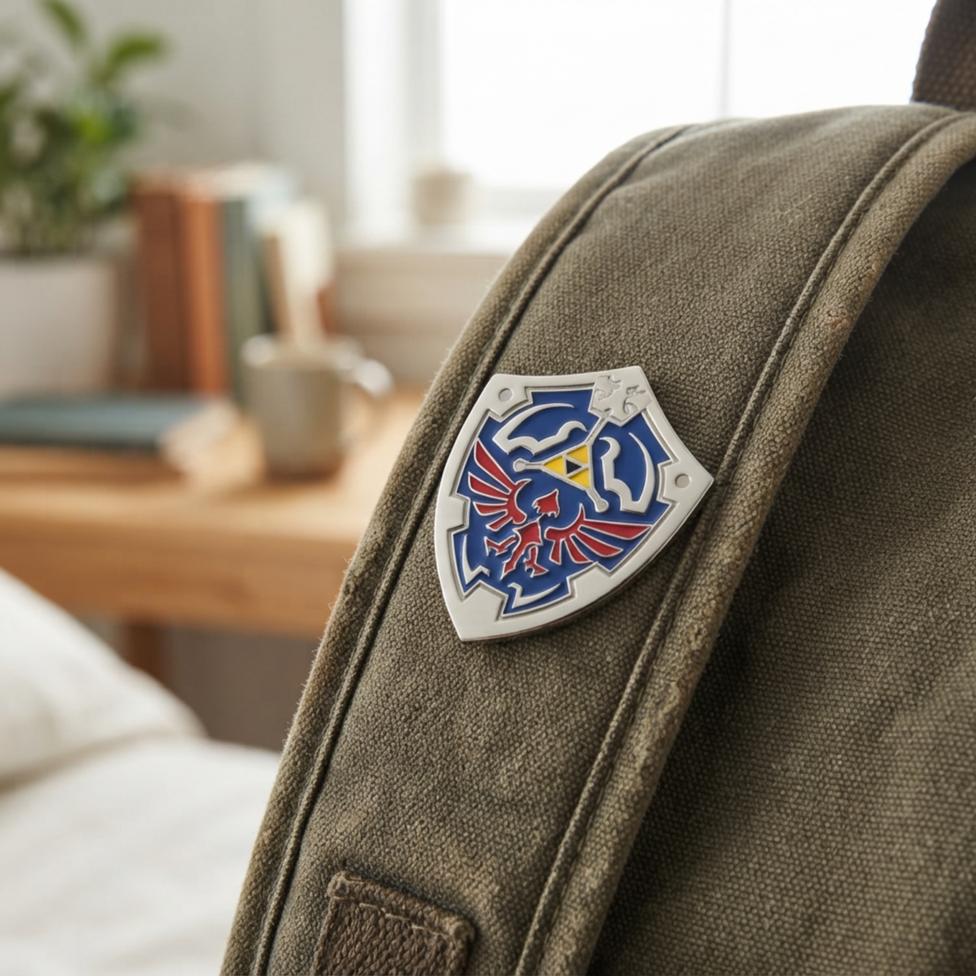 Pin Metálico Escudo Hyliano The Legend of Zelda Nintendo Oficial