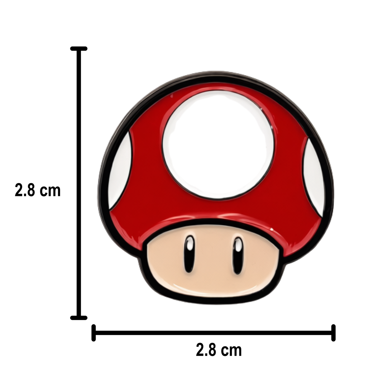 Pin Super Mario Hongo Rojo Power-Up