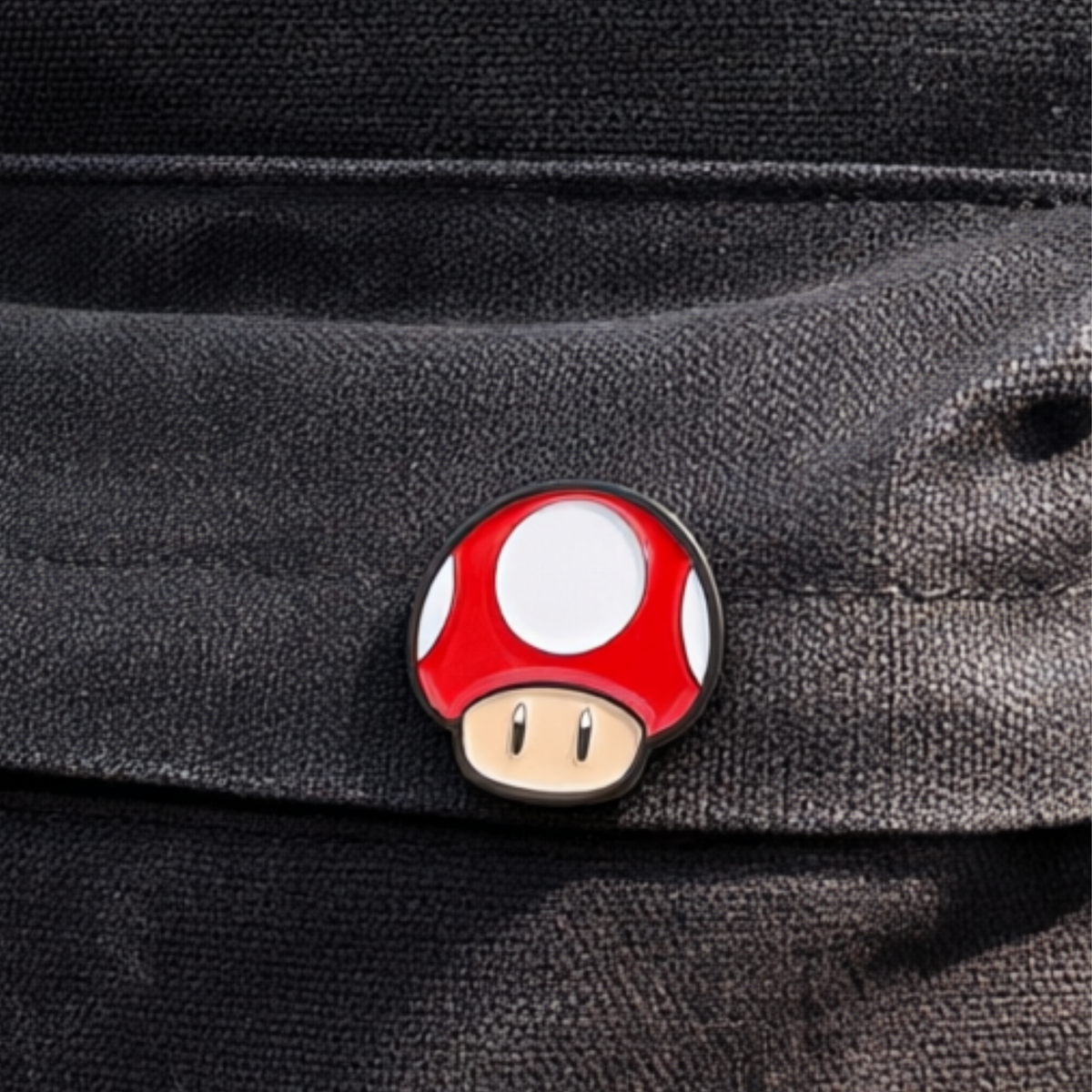 Pin Super Mario Hongo Rojo Power-Up