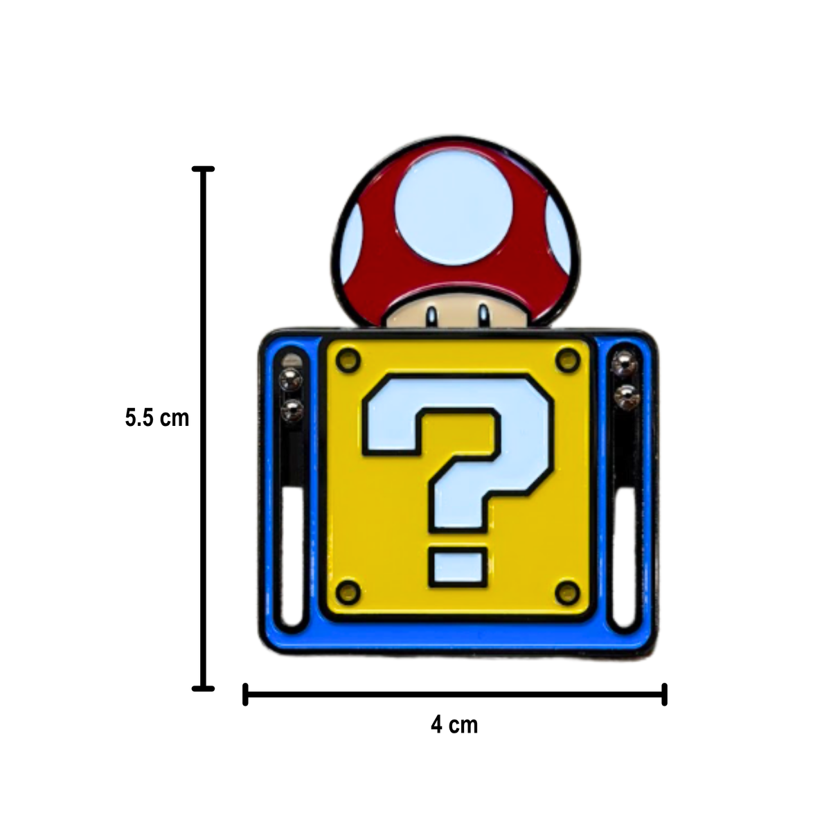 Pin Super Mario Bloque con Hongo Móvil Coleccionable
