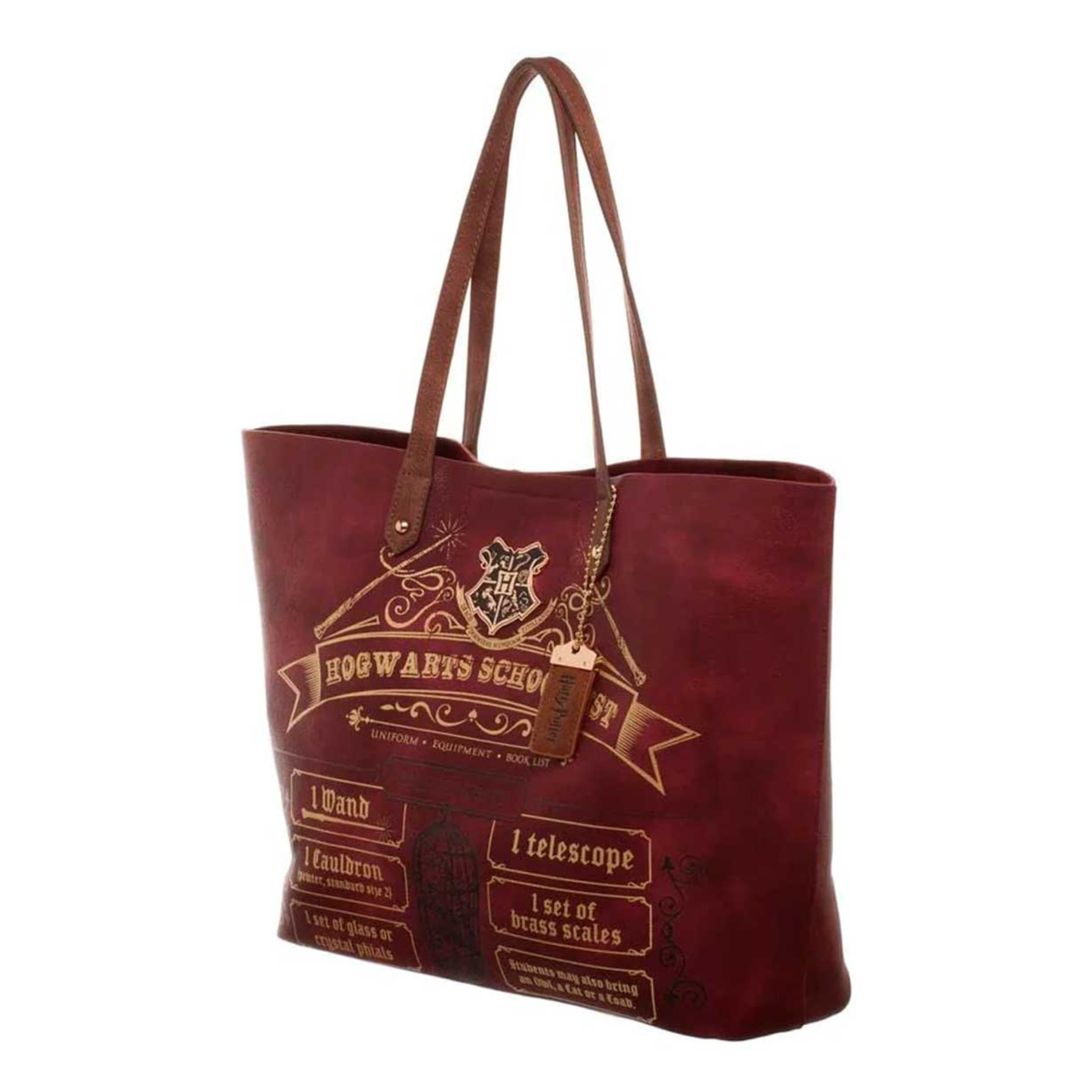 Bolsa de Harry Potter con Diseño de Lista de Útiles Escolares de Hogwarts Imitación Piel - Fan Army