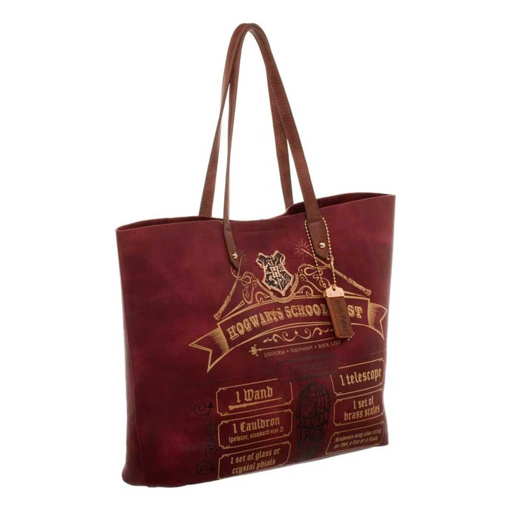 Bolsa de Harry Potter con Diseño de Lista de Útiles Escolares de Hogwarts Imitación Piel - Fan Army