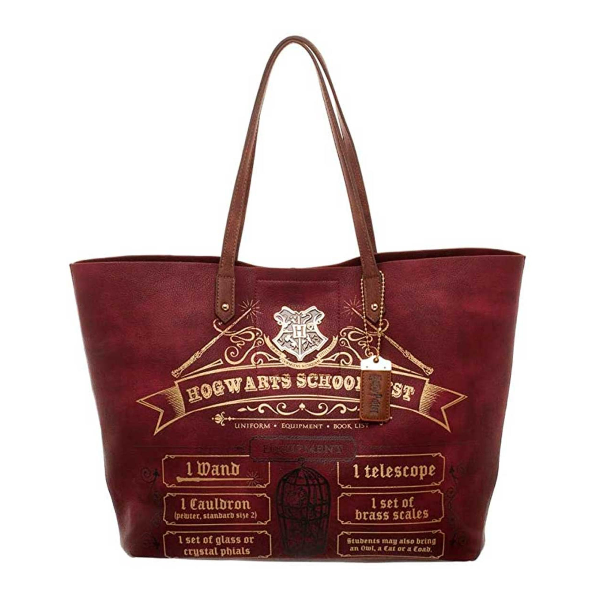 Bolsa de Harry Potter con Diseño de Lista de Útiles Escolares de Hogwarts Imitación Piel - Fan Army