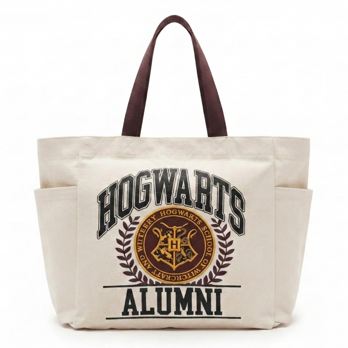 Bolsa Tote Harry Potter Hogwarts Alumni Beige Oficial