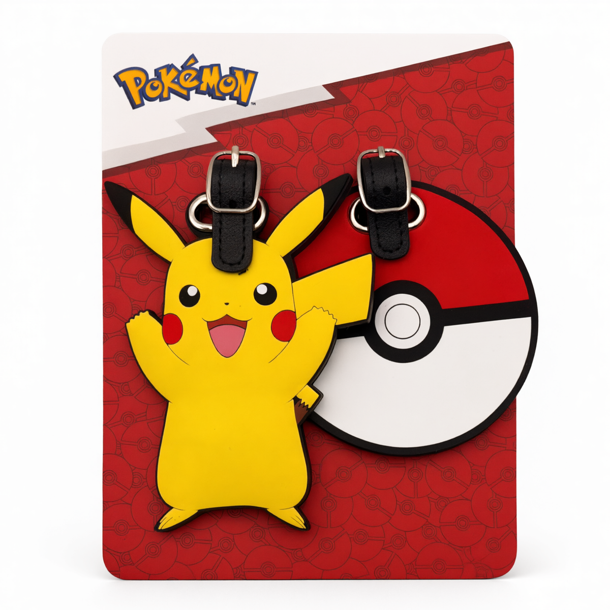 Set 2 Identificadores de Equipaje Pokémon Pikachu y Pokébola para Maleta