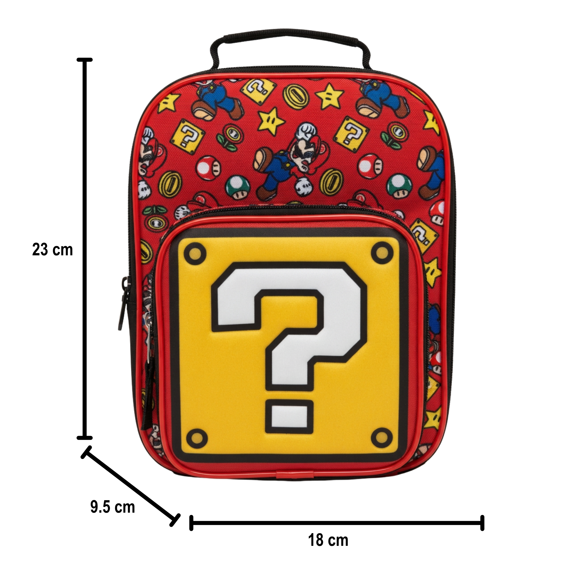 Lonchera Super Mario Roja Bloque de Interrogación Nintendo Oficial