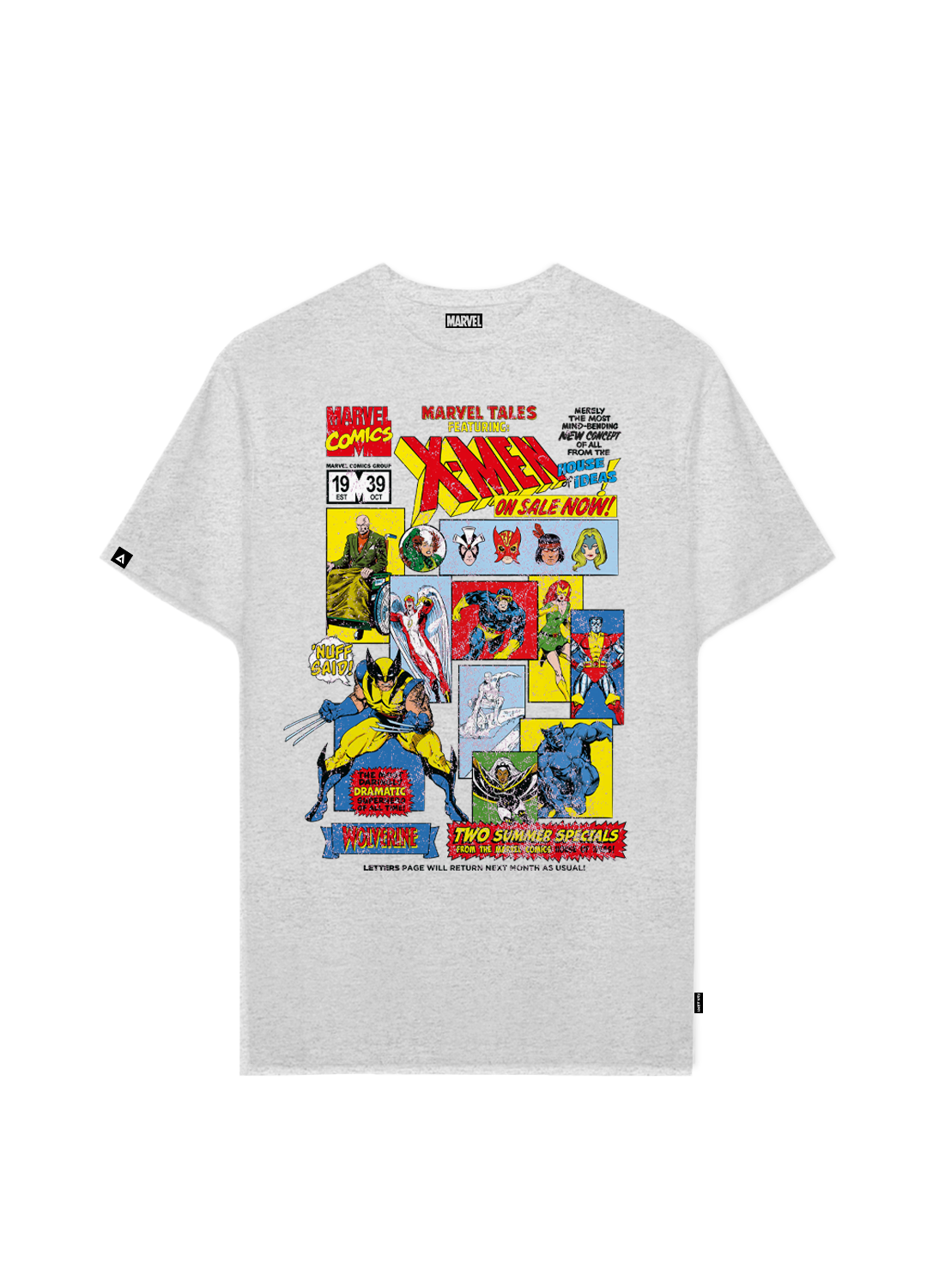 Playera MARVEL Hombre Mujer Gris Disney Original X-Man