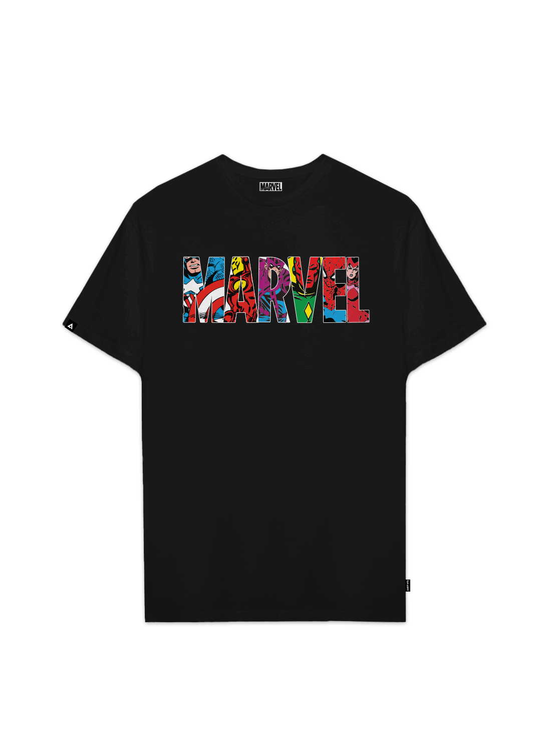 Playera MARVEL Hombre Mujer Negro Disney Original MARVEL