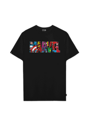Playera MARVEL Hombre Mujer Negro Disney Original MARVEL
