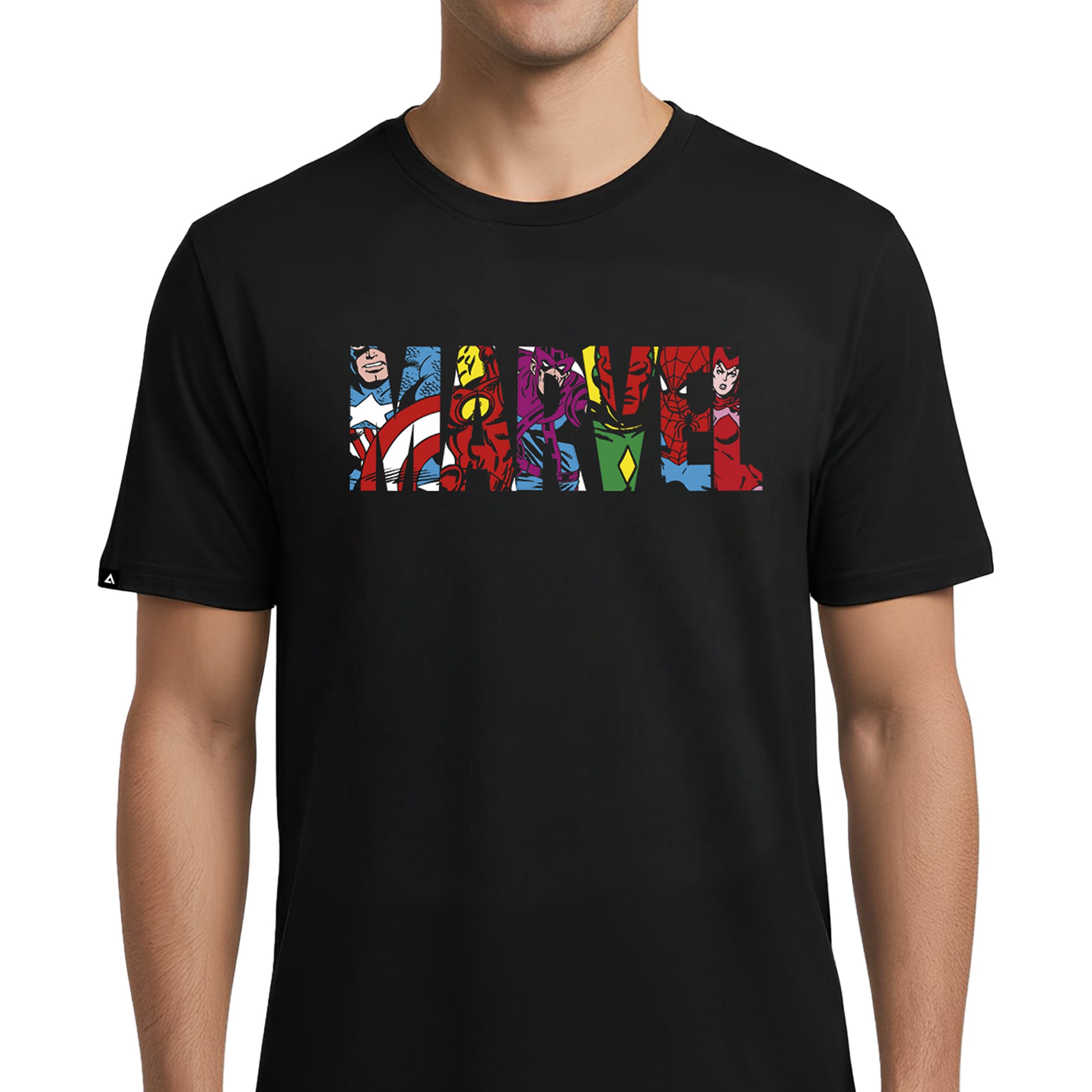 Playera MARVEL Hombre Mujer Negro Disney Original MARVEL