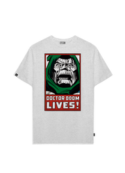 Playera MARVEL Hombre Mujer Gris Disney Original Doctor Doom