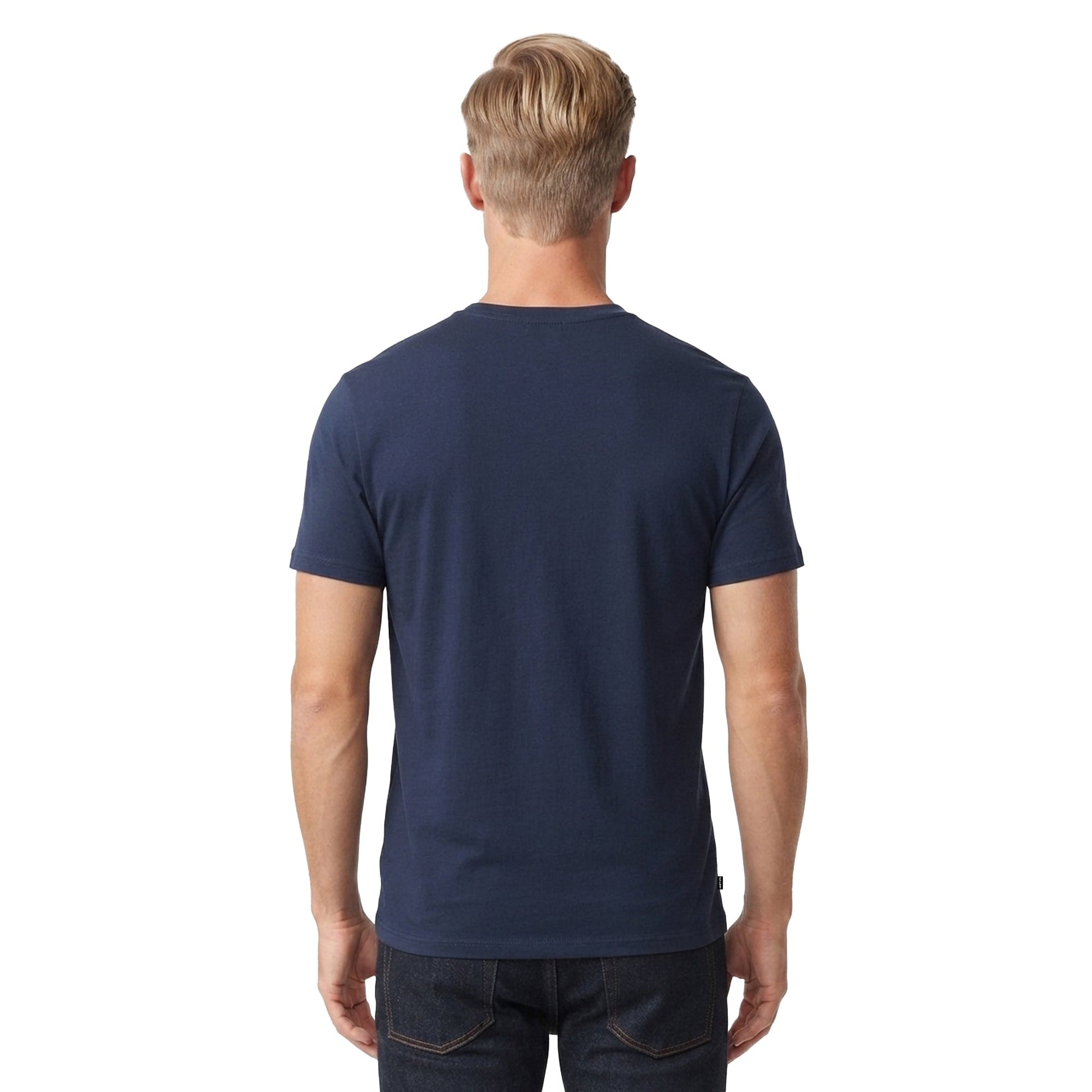 Playera MARVEL Hombre Mujer Azul Marino Disney Original Torso Capitan América - Fan Army