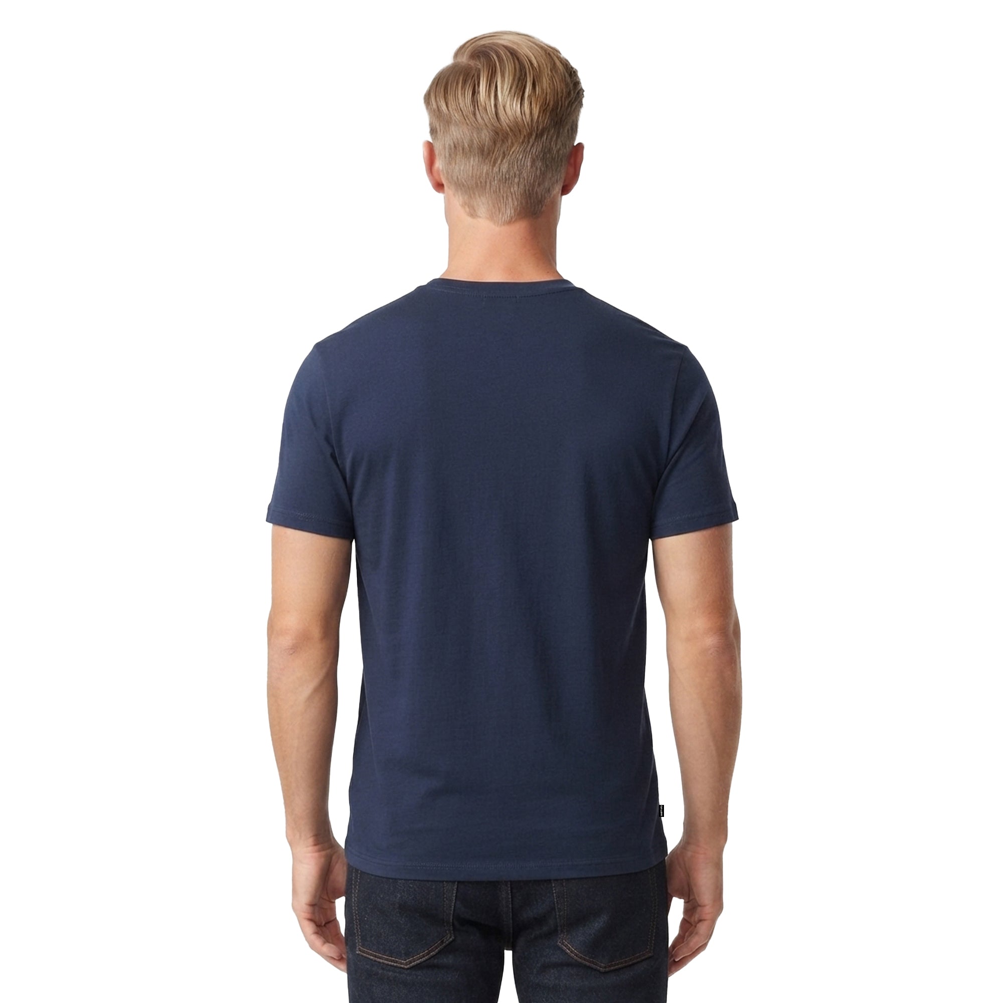 Playera MARVEL Hombre Mujer Azul Marino Disney Original Torso Capitan América - Fan Army