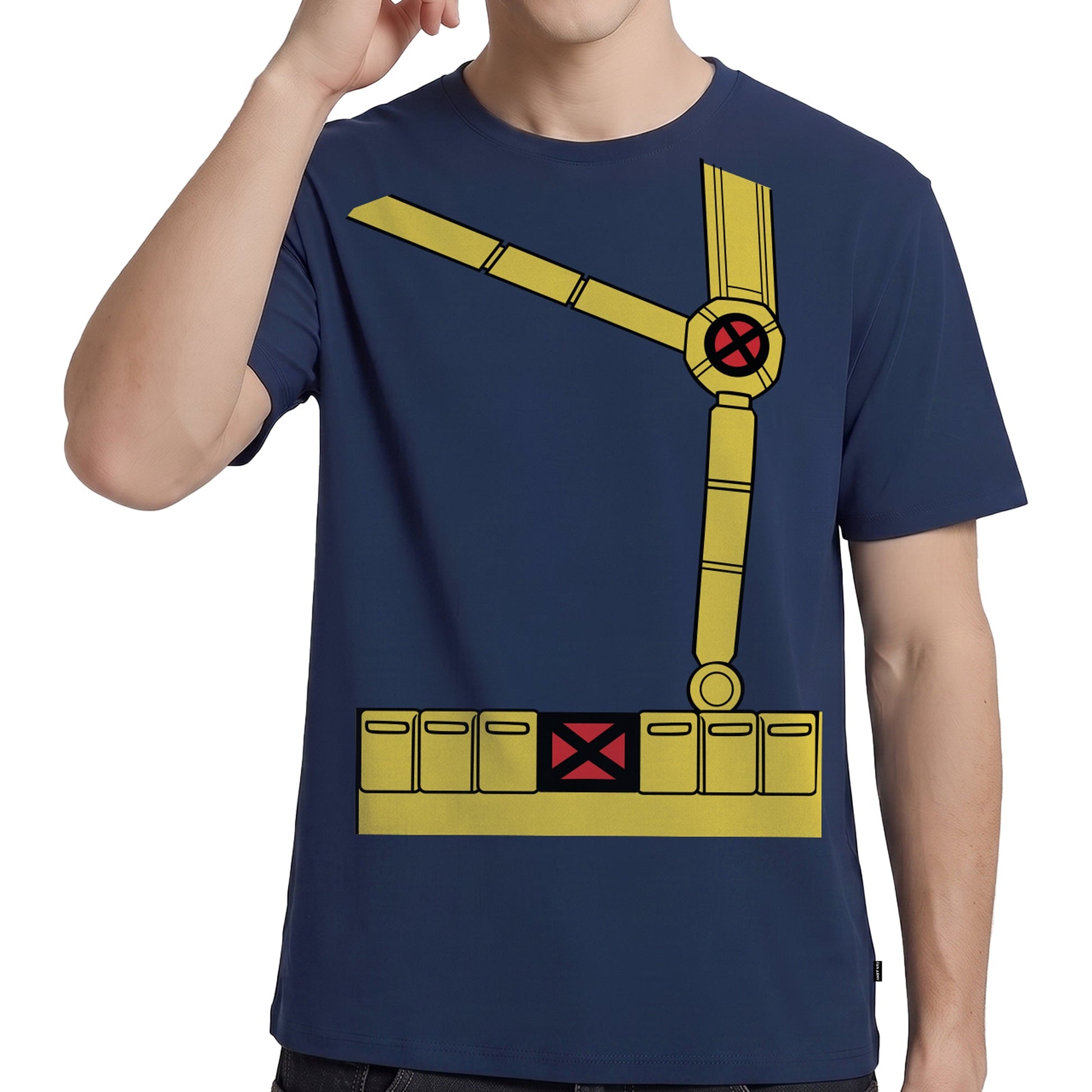 Playera MARVEL Hombre Mujer Azul Marino Disney Original Torso X Men - Fan Army