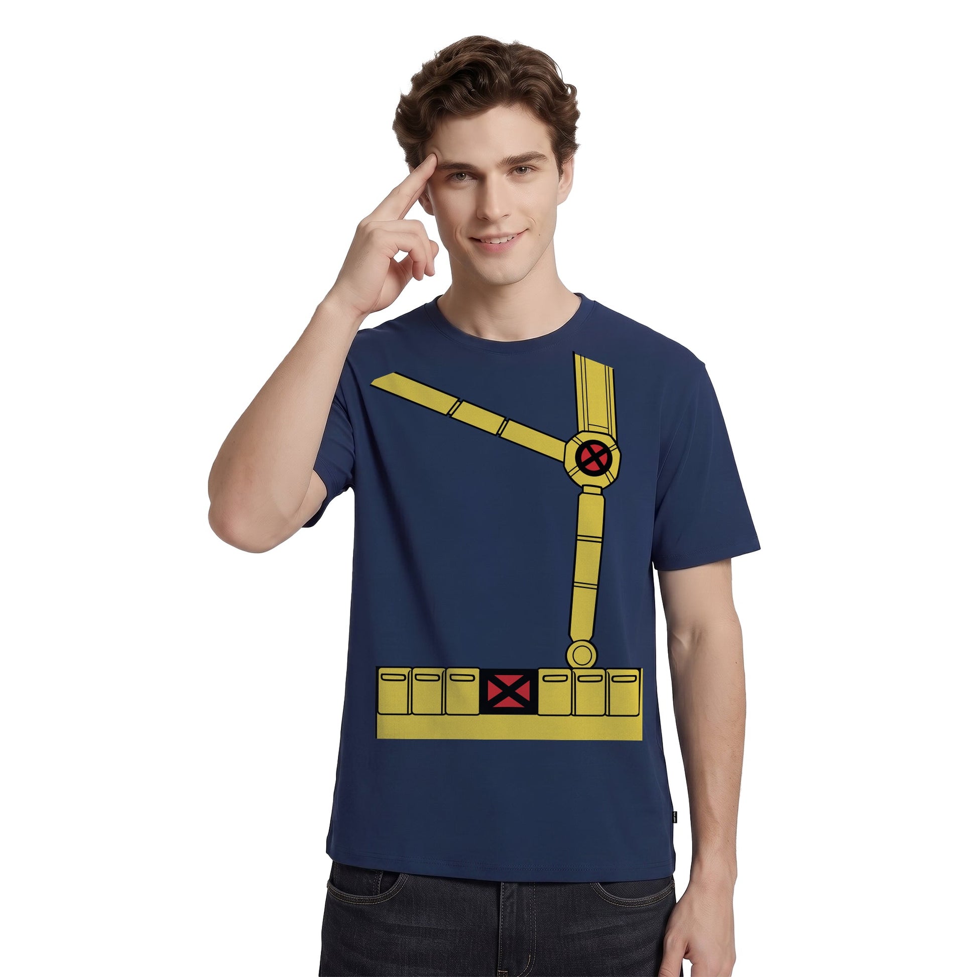 Playera MARVEL Hombre Mujer Azul Marino Disney Original Torso X Men - Fan Army