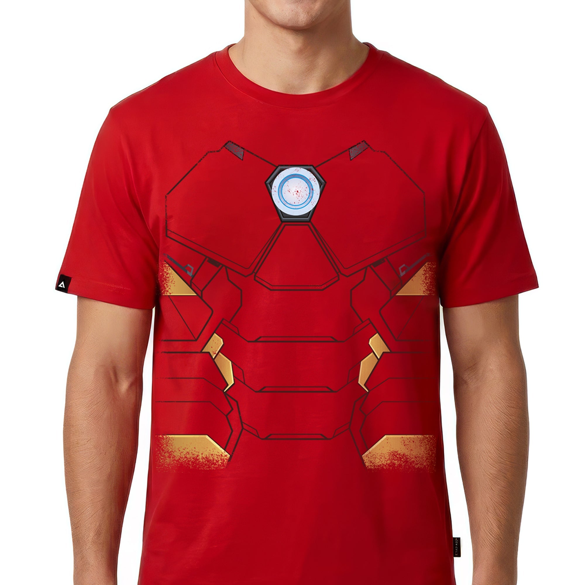 Playera MARVEL Hombre Mujer Rojo Disney Original Torso Iron Man - Fan Army