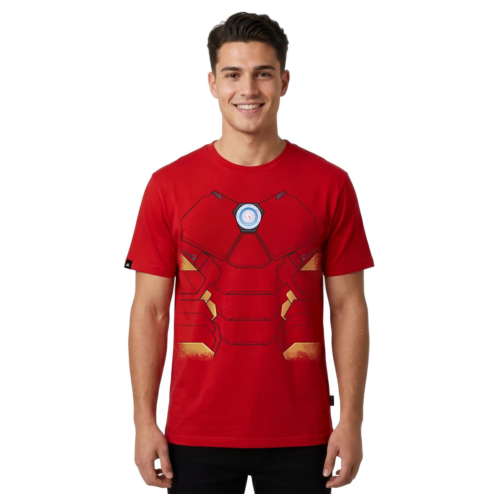 Playera MARVEL Hombre Mujer Rojo Disney Original Torso Iron Man - Fan Army