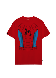 Playera MARVEL Hombre Mujer Rojo Disney Original Torso Spiderman - Fan Army