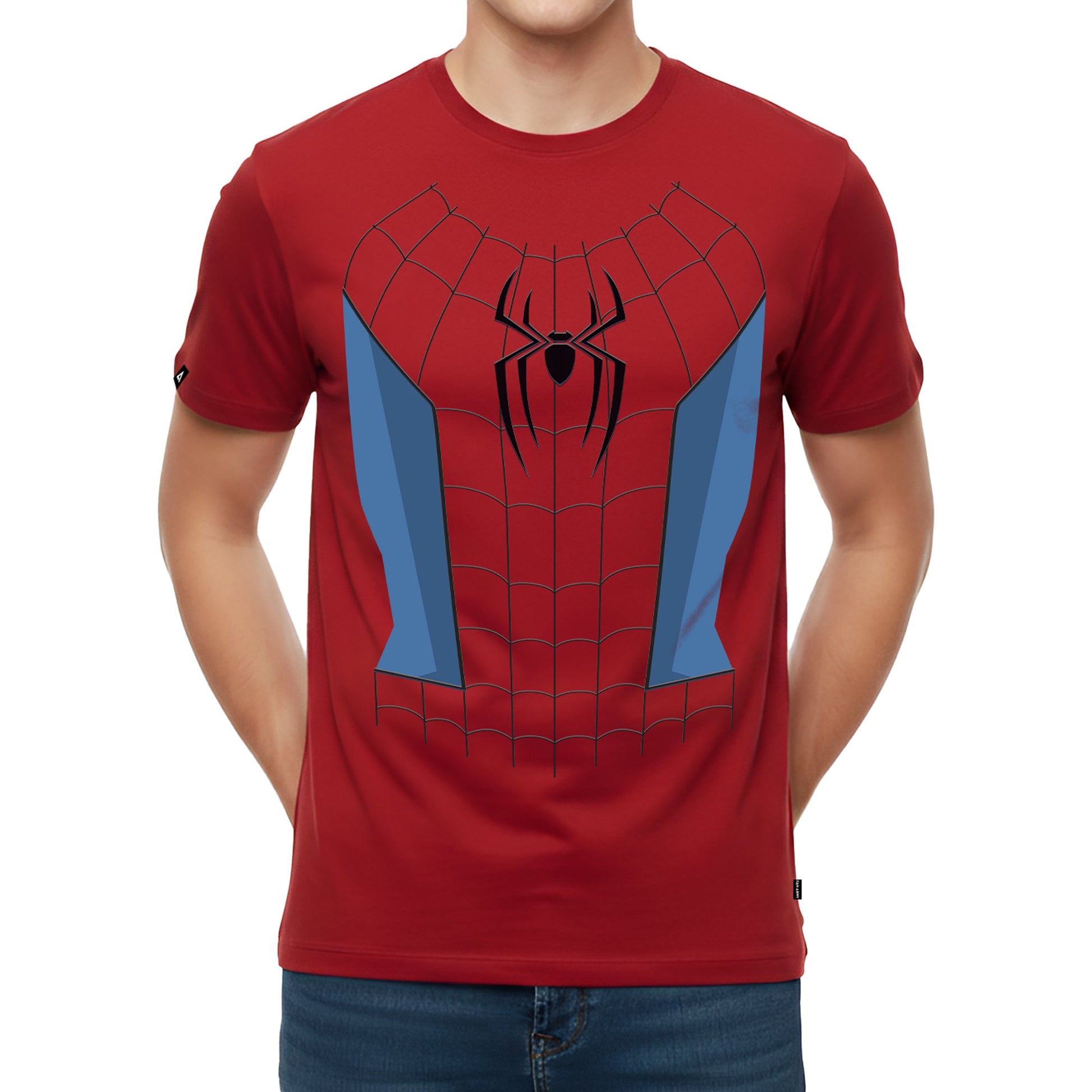 Playera MARVEL Hombre Mujer Rojo Disney Original Torso Spiderman - Fan Army