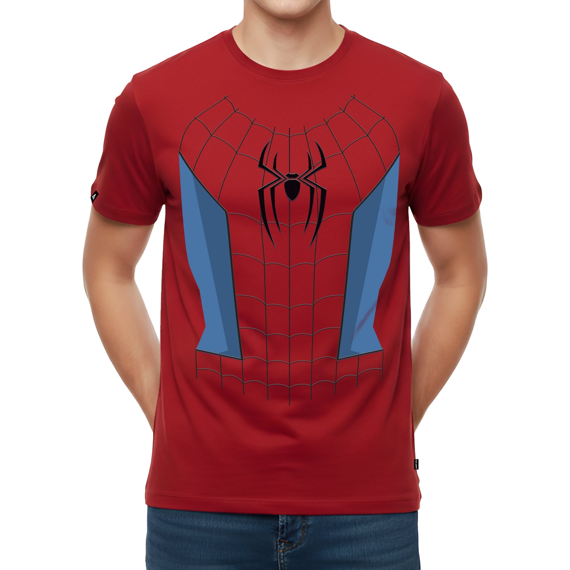 Playera MARVEL Hombre Mujer Rojo Disney Original Torso Spiderman - Fan Army