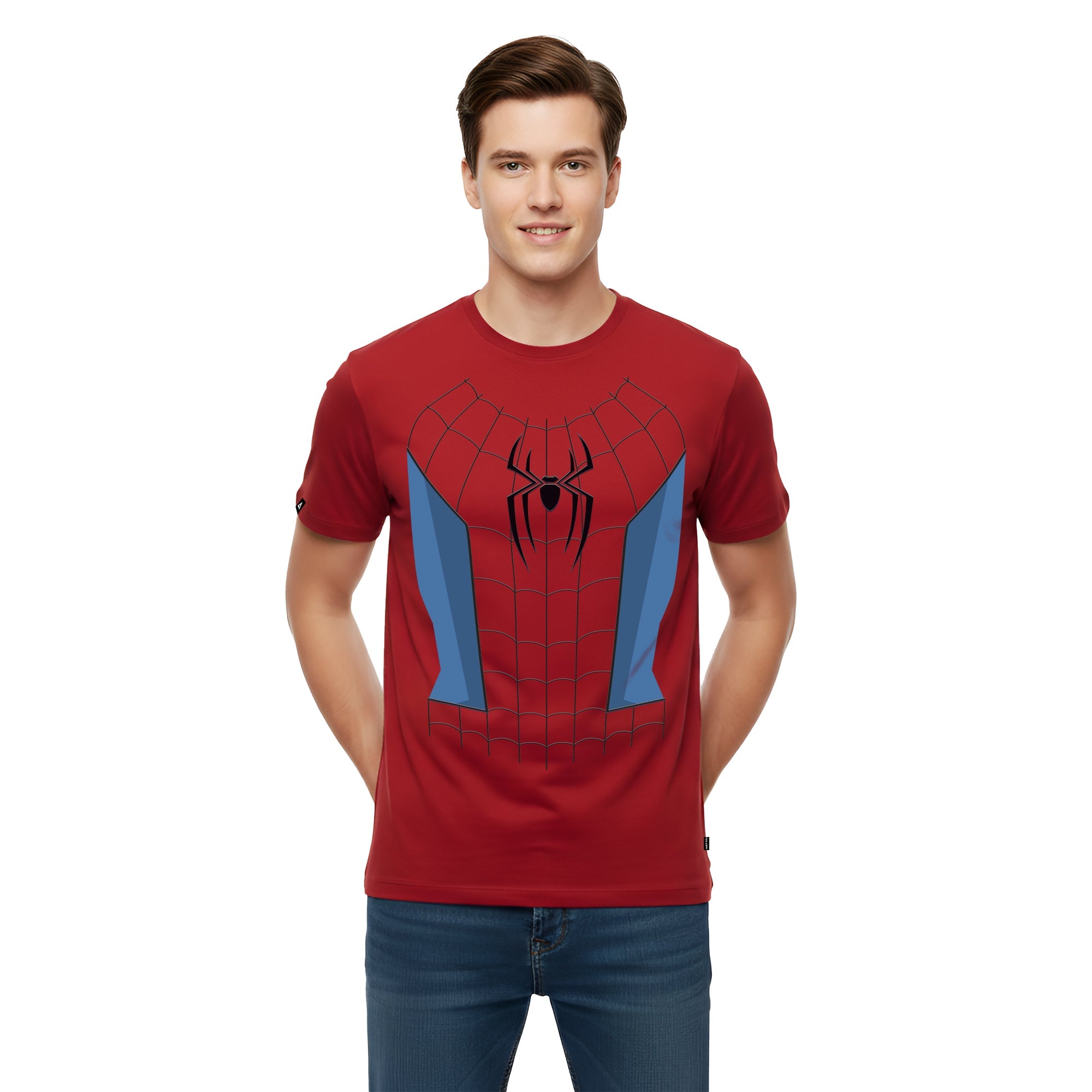 Playera MARVEL Hombre Mujer Rojo Disney Original Torso Spiderman - Fan Army